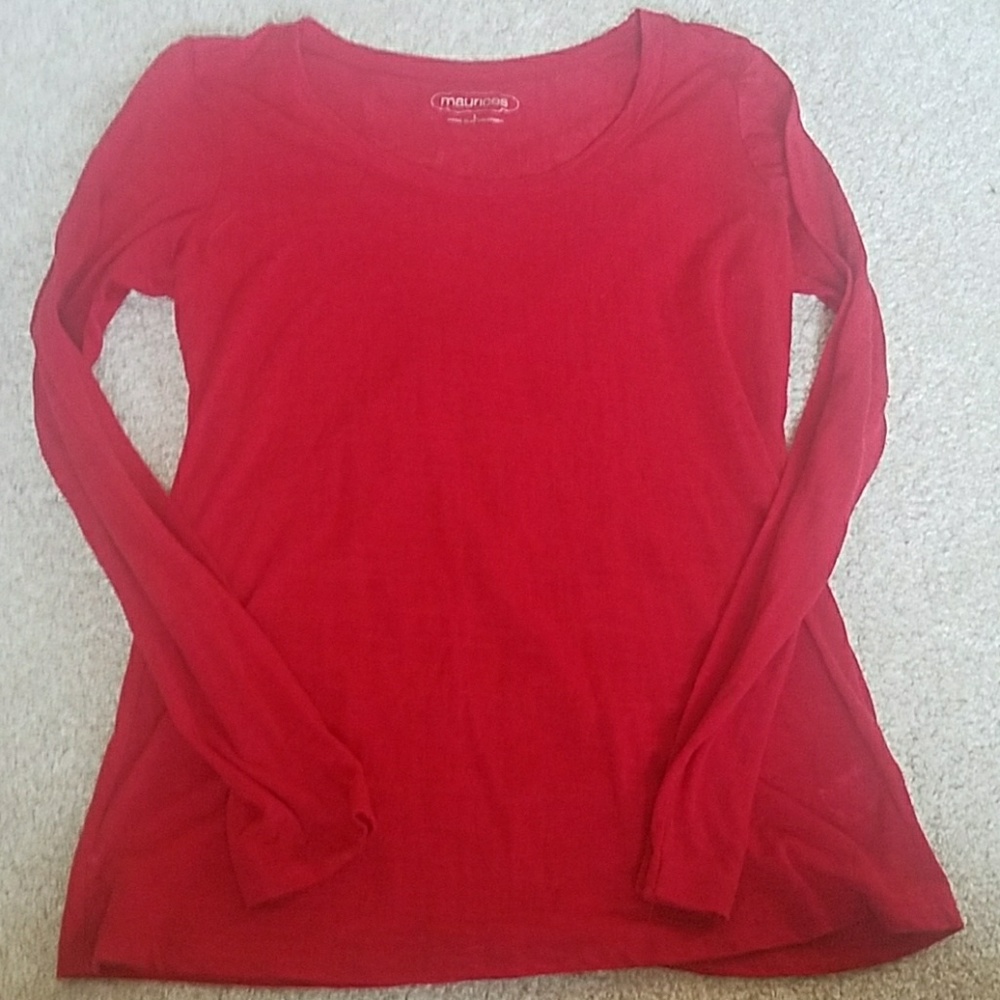 Maurices long sleeve burn out